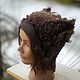 Felted hat 'Chocolate soft', Caps, St. Petersburg,  Фото №1