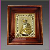 Картины и панно handmade. Livemaster - original item The icon of St. Seraphim of Sarov /in case/ z272. Handmade.