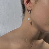 Украшения handmade. Livemaster - original item RIVER PEARL earrings made of baroque pearls. Handmade.