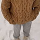 Handmade wool sweater with an oversize collar to order. Sweaters. Kardigan sviter - женский вязаный свитер кардиган оверсайз. My Livemaster. Фото №6