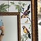  Chinoiserie. With birds. Mirror. Flera Daminova Rospis farfora. (artflera). Интернет-магазин Ярмарка Мастеров.  Фото №2
