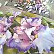 Painting Irises pastel (pink lilac green flowers). Pictures. Pastelena. My Livemaster. Фото №5