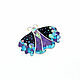 Brooch Butterfly. Charoite, Turquoise, Mother Of Pearl. Brooches. ARIEL - MOSAIC. My Livemaster. Фото №4
