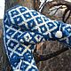 Mittens knitted 'Gzhel'. Mittens handmade. Mittens. DominikaSamara. Online shopping on My Livemaster.  Фото №2