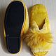 Women's sheepskin Slippers open yellow. Slippers. Warm gift. Online shopping on My Livemaster.  Фото №2