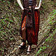 Long Red Silk Ethnic Skirt. Skirts. mongolia. My Livemaster. Фото №4