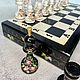 Шахматы из дерева «Семикаракорская роспись». Шахматы. Анна Феколкина ШАХМАТЫ - СУВЕНИРЫ. Интернет-магазин Ярмарка Мастеров.  Фото №2