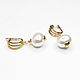 Natural Pearl Earrings, Gold Pearl Earrings 2024. Earrings. Irina Moro. My Livemaster. Фото №5