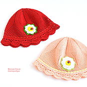 Knitted hat for girl 