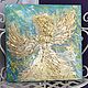 Order Oil painting golden angel 'Sunny' 30h30 cm. chuvstvo-pozitiva (chuvstvo-pozitiva). Livemaster. . Pictures Фото №3