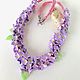 Necklace on a cord 'lilac'. Jewelry Sets. Juturna. My Livemaster. Фото №6