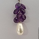 earrings and pendant with amethyst and pearls. Jewelry Sets. LyuPearl. Online shopping on My Livemaster.  Фото №2