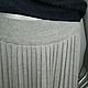 Юбка "Жемчужный серый" 100 % меринос. Юбки. Вера / Kirshvery_knit (kirshvery) (kirshvery). Ярмарка Мастеров.  Фото №4