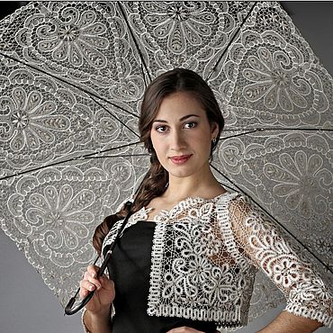 Аксессуары ручной работы. Ярмарка Мастеров - ручная работа Зонт "Кружевной". Handmade.