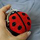 Ladybug Beaded Purse. Coin boxes. AirinBeads. Online shopping on My Livemaster.  Фото №2