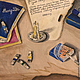 РЕТРО НАТЮРМОРТ. Картина. Гуашь, цветные карандаши. Картины. Микас (MikaS). Интернет-магазин Ярмарка Мастеров.  Фото №2