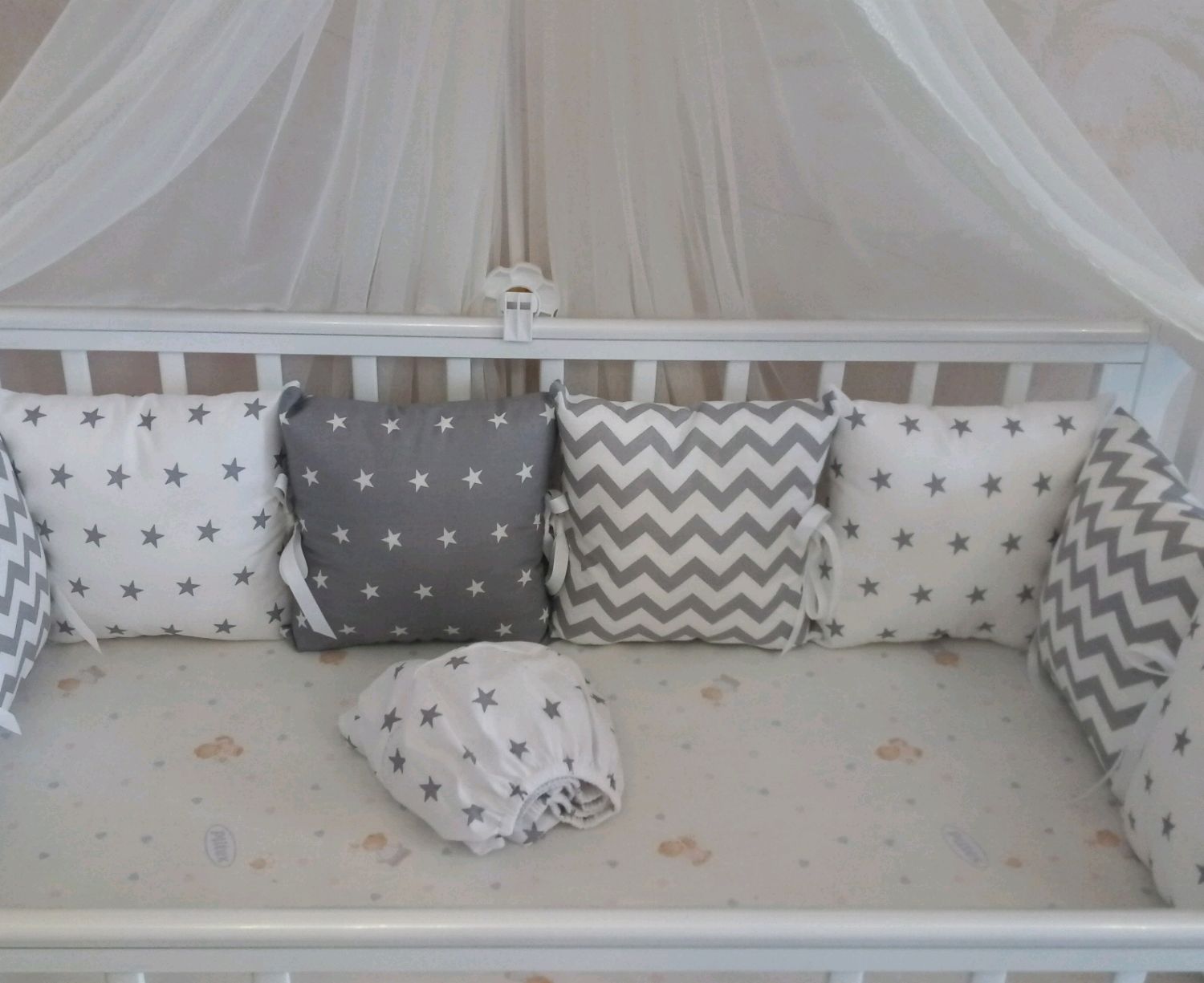 Купить бортики подушки в детскую кроватку для новорожденных/Интернет магазин в жк-вершина-сайт.рф-Петербург