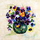 Wool painting of Violets. Pictures. tatjana-terebilova. Online shopping on My Livemaster.  Фото №2