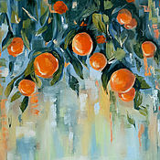 Картины и панно handmade. Livemaster - original item Painting Oranges 