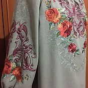 Одежда handmade. Livemaster - original item Embroidered dress in boho style 