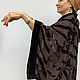 Order Copy of Copy of Copy of Copy of Copy of Copy of Copy of Handbag of black velvet with beaded monkey. TURBAN SVS. Livemaster. . Robes Фото №3