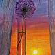  ' Purple Dandelion' oil painting, Pictures, Ekaterinburg,  Фото №1