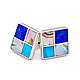 CUFFLINKS 4 window. Lapis, Pearl, Turquoise. More cufflinks, Cuff Links, Moscow,  Фото №1