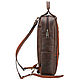 Order Leather backpack-bag 'Sebastian' (brown). Russian leather Guild. Livemaster. . Backpacks Фото №3