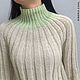 Women's turtleneck Glasse color-block Alpaca Italy. Turtleneck Sweaters. SIBERIA COOL (knitting & painting) (Siberia-Cool). Online shopping on My Livemaster.  Фото №2