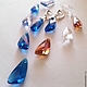 Классические серьги/клипсы Swarovski ассорти. Клипсы. Украшения с теплом сердца от Юлии К. Интернет-магазин Ярмарка Мастеров.  Фото №2
