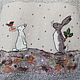  Вязаный дизайнерский джемпер оверсайз Зайки. Свитеры. Марина Звёздкина ШерсТайм. Интернет-магазин Ярмарка Мастеров.  Фото №2