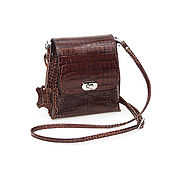 Сумки и аксессуары handmade. Livemaster - original item Crossbody bag: Women`s brown leather handbag Riki S76-921. Handmade.