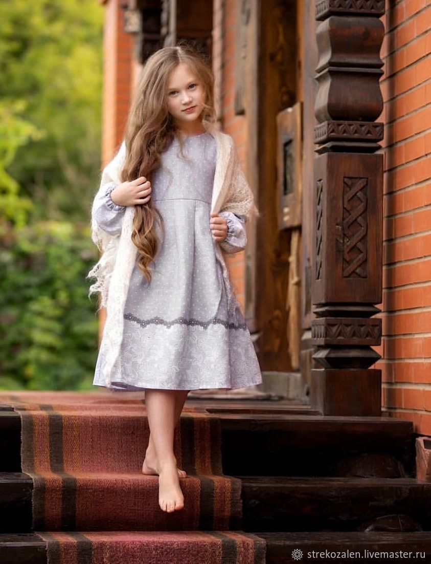 Детские кружевные платья для девочки