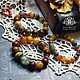 Set of three bracelets 'Honey Autumn', Bead bracelet, Moscow,  Фото №1