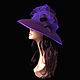Women's felt hat purple. Hats1. Novozhilova Hats. My Livemaster. Фото №5
