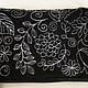 Women's Cosmetic Bag with Embroidery small black cosmetic bag for women. Beauticians. Denimhandmade.Olga. My Livemaster. Фото №5