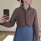 Одежда handmade. Livemaster - original item Jackets: Linen jacket. Handmade.