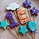 Заказать Gingerbread for a year with a bear. APryanik (SPb i dr. goroda). Ярмарка Мастеров. . Gingerbread Cookies Set Фото №3