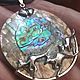 Подвеска из раковины Paua Abalone. Подвеска. Sarovsale. Ярмарка Мастеров.  Фото №4