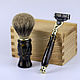 A gift set of a machine and a hand-made brush. Shaving kit. KullikovCraft. My Livemaster. Фото №4