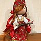 Кукла в народном костюме Хохлома. Народная кукла. Мир игрушек. Ярмарка Мастеров.  Фото №9