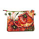 Bag-Clutch 'Scarlet poppies', Clutches, St. Petersburg,  Фото №1