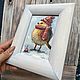 Oil painting 'Bird in a cap', framed. Pictures. Zhanne Shepetova. My Livemaster. Фото №5