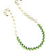 Green necklace made of natural pearls ' Green light'. Necklace. Irina Moro. My Livemaster. Фото №5
