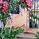 Заказать Картина акварелью. Летний пейзаж. Калитка. Цветущий сад. Картины Оксаны Золотовой (ZolotovaOksana). Ярмарка Мастеров. . Картины Фото №3