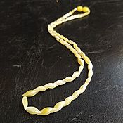 Работы для детей, handmade. Livemaster - original item White amber beads, green amber beads, snake beads, amber. Handmade.
