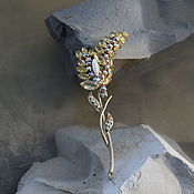 Винтаж ручной работы. Ярмарка Мастеров - ручная работа Spring water. Part II. The brooch is a beauty.. Handmade.