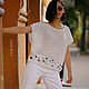 tunic: White tunic women's beach Large Size Pebbles, Tunics, Yerevan,  Фото №1