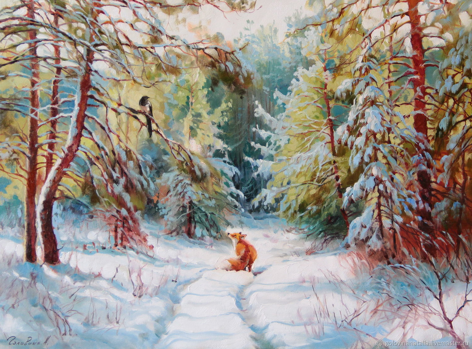 Зимние пейзажи художника Натальи Головиной