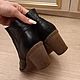 Винтаж: Clarks английские ботинки из натуральной кожи, осенние. Обувь винтажная. Успешный, Винтажных дел мастер. Ярмарка Мастеров.  Фото №4